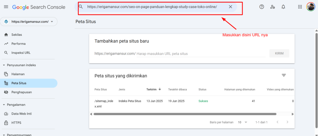 cara menggunakan google search console