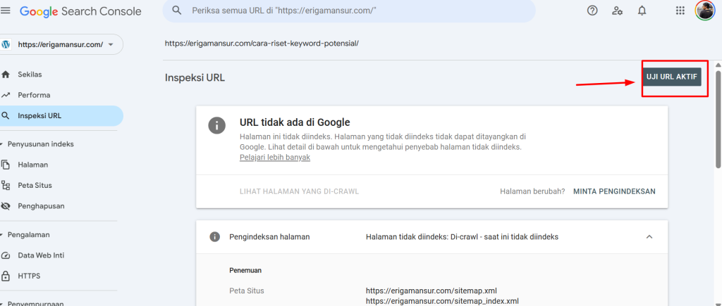 cara menggunakan google search console